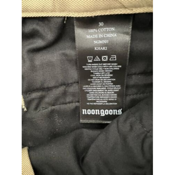 Noon Goons NWT Mens Chinos Pants Tan Sz 30 x 33 - Picture 5 of 11